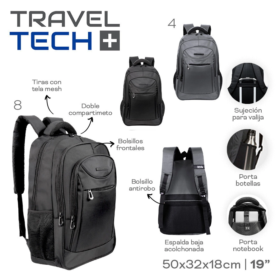 MOCHILA PORTANOTEBOOK TRAVEL TECH