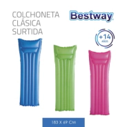 INFLABLE COLCHONETA CLASICA SURTIDO 183x69 CM BESTWAY