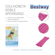 INFLABLE COLCHONETA CLASICA SURTIDO 183x69 CM BESTWAY