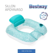 INFLABLE SILLON APOYA VASO 102x94 CM BESTWAY