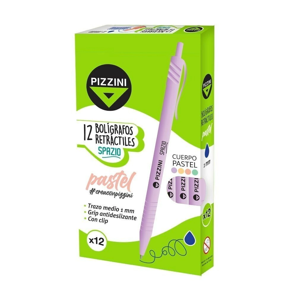 Retractiles Cuerpo PVI Tinta Azul Pizzini