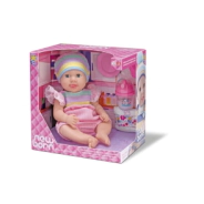 MUÑECA NEW BORN CON BIBERON Y PAÑAL NENA