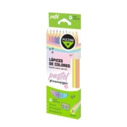 Lapices Mad largos Triang  x10 pastel Pizzini