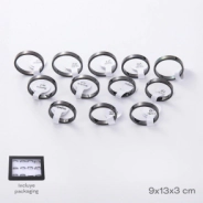 CAJA DE ANILLOS X12 TRENDY (PRECIO X CAJA)