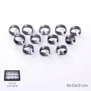 CAJA DE ANILLOS X12 TRENDY (PRECIO X CAJA)