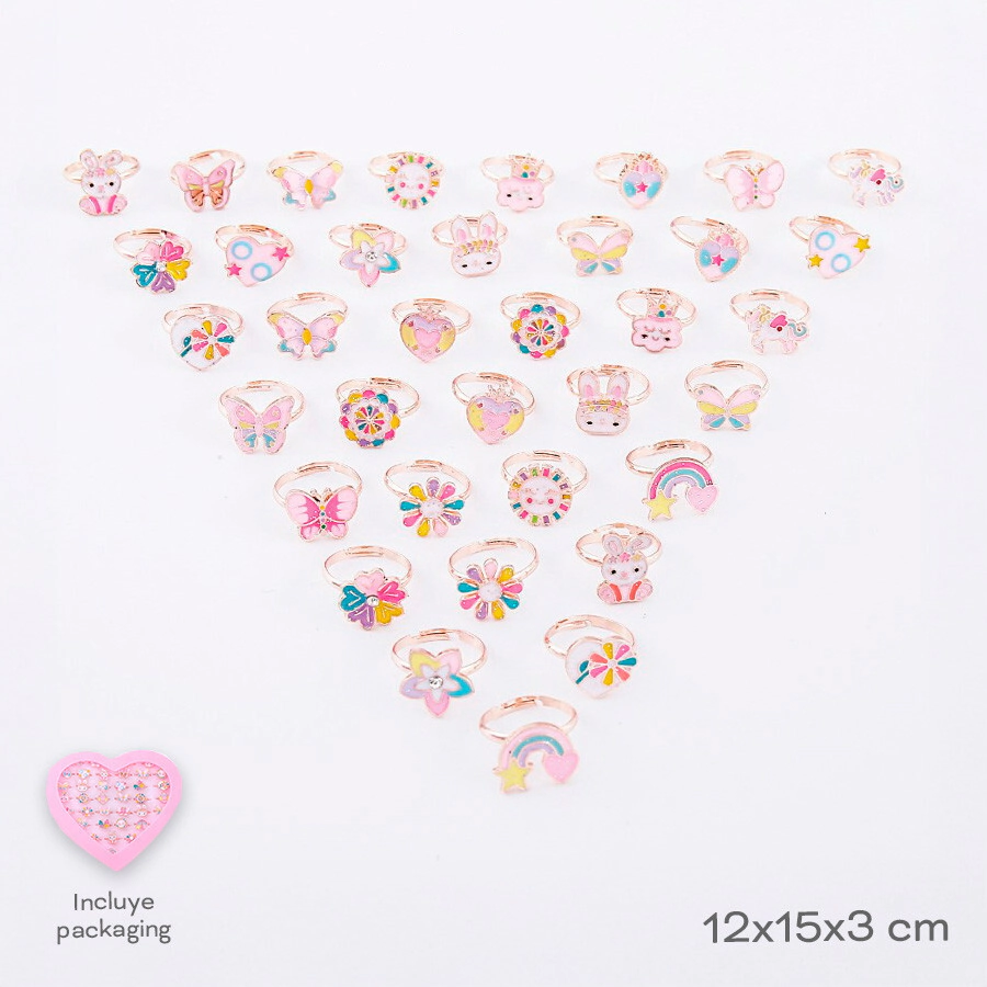 CAJA X 36 ANILLOS INFANTILES TRENDY (PRECIO X CAJA)