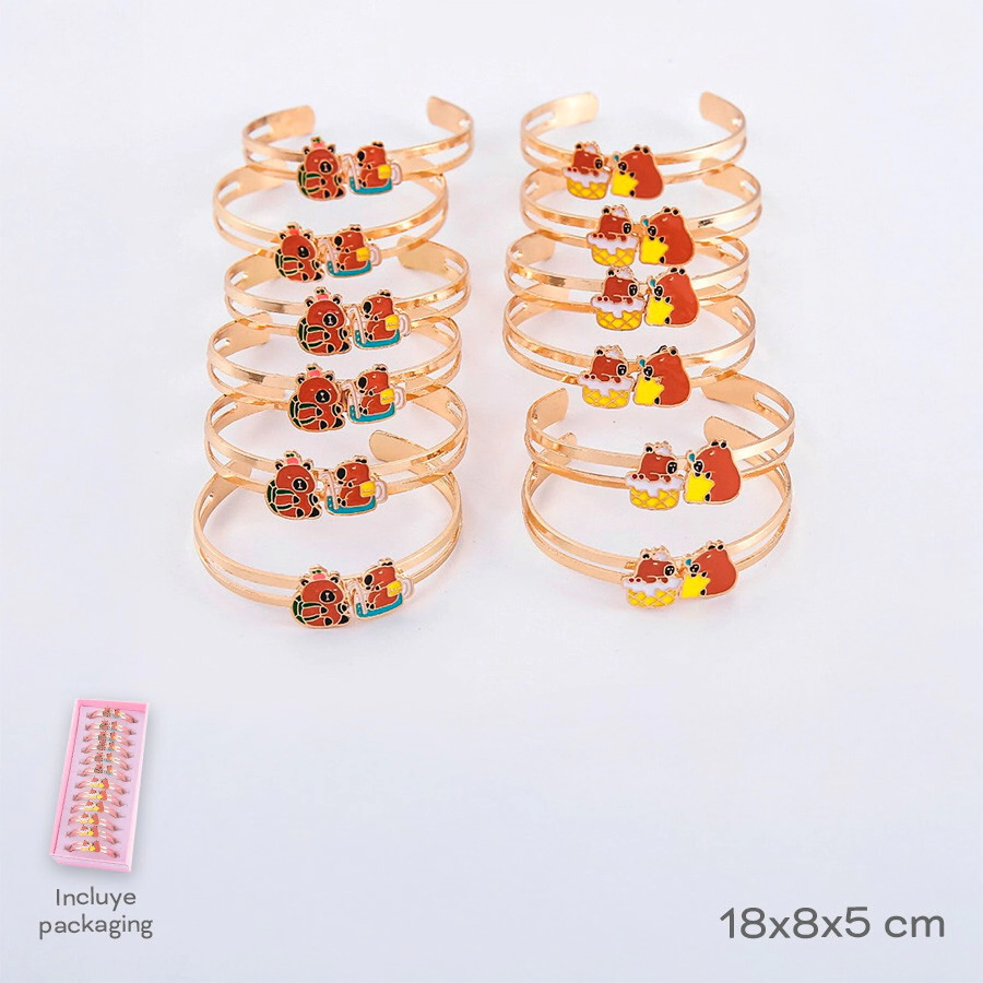 CAJA X 12 BRAZALETES INFANTILES TRENDY (PRECIO X CAJA)