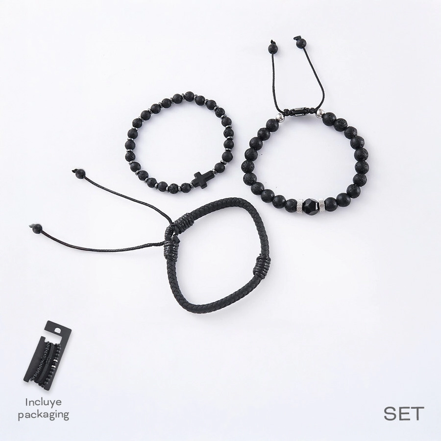 SET PULSERAS HOMBRE TRENDY