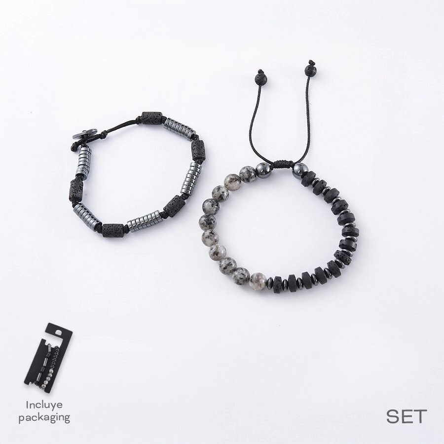 SET PULSERAS HOMBRE TRENDY