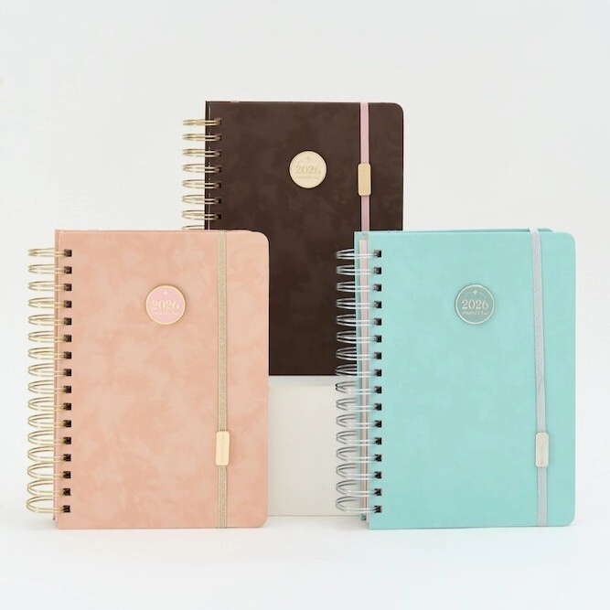 AGENDA 2026 FW DIARIA CON ESPIRAL 15x21 MINIMALISTA