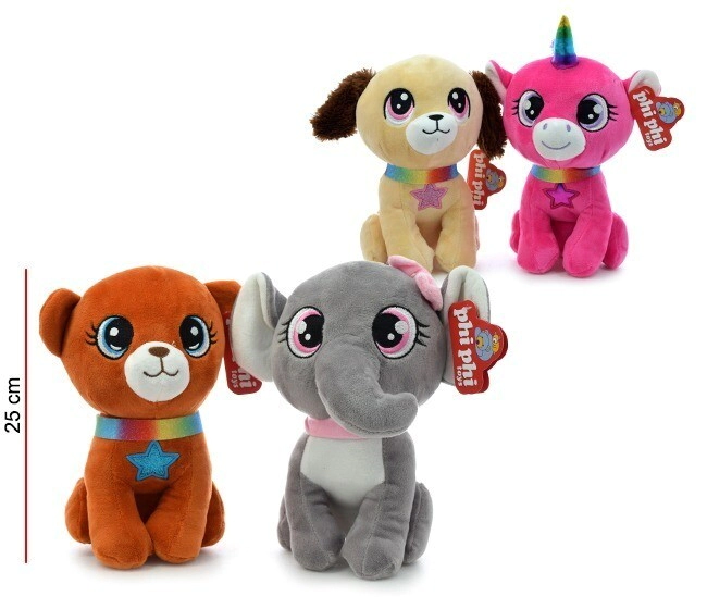 PELUCHE ANIMALES SURTIDOS 25CM PHI PHI TOYS