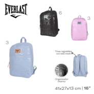 MOCHILA EVERLAST CELESTE