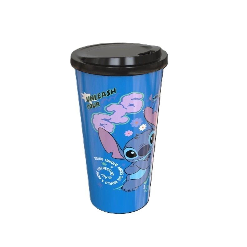 VASO TAPA CAFE 600ML LILO Y STITCH