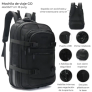 MOCHILA DE VIAJE GO CON EXPANSOR PORTANOTEBOOK WANDERLUST