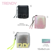 BILLETERA TRENDY PLATEADO
