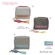 BILLETERA TRENDY GRIS