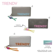 BILLETERA TRENDY GRIS