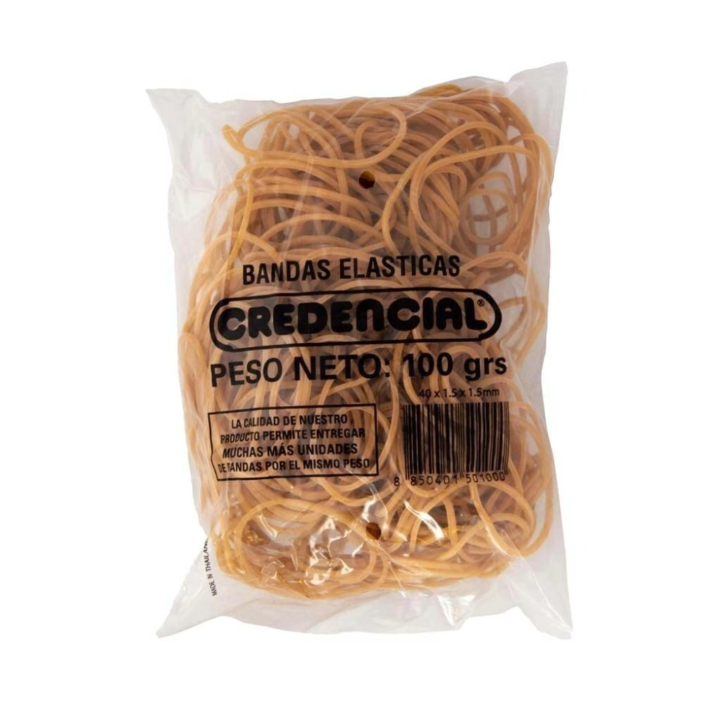 Bandas Credencial Bolsa x100Grs
