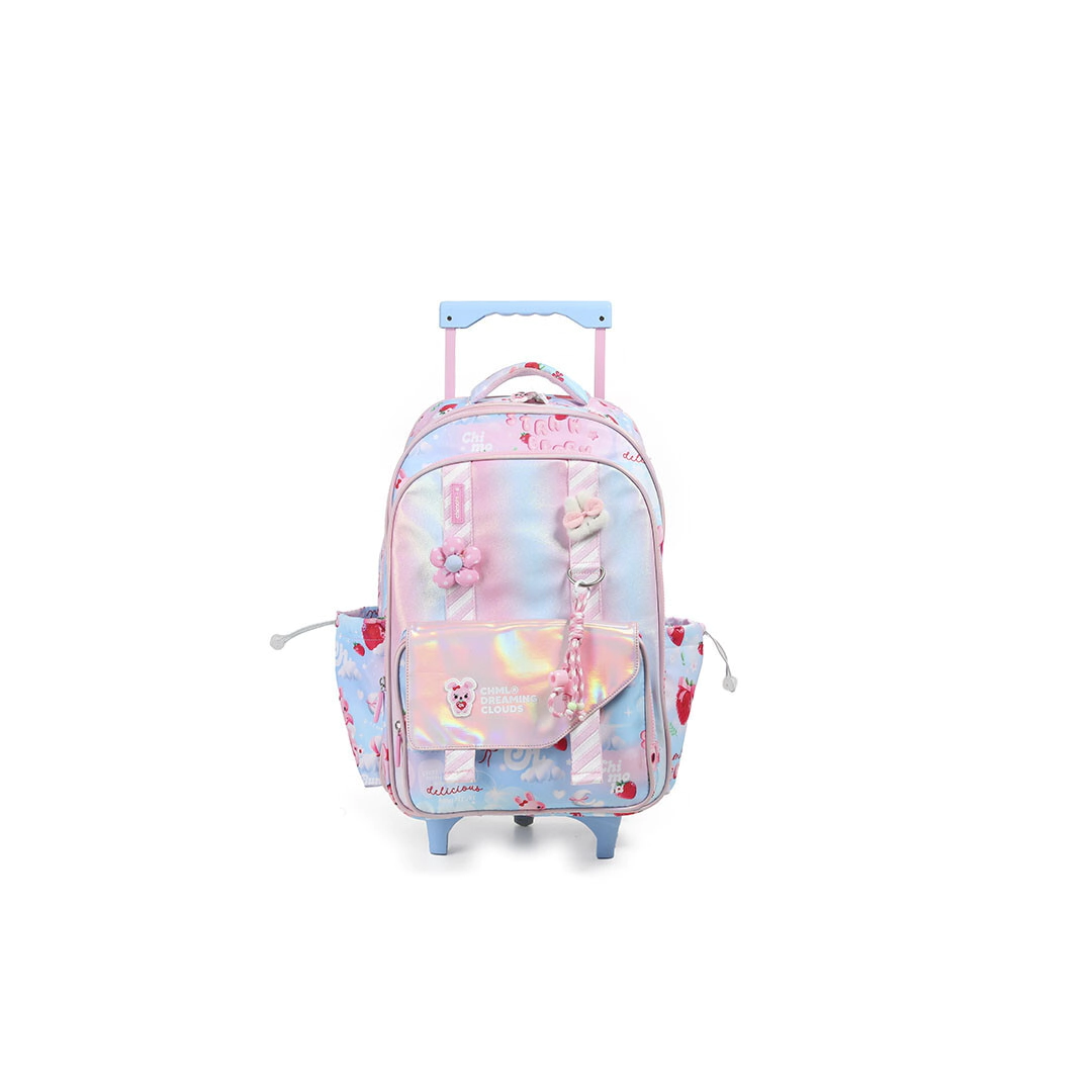 MOCHILA MY FRIENDS CARRO 18" STRAWBERRY SKY CHIMOLA