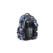 MOCHILA HOLOGRAM ESPALDA 18" FUTURE NOSTALGIA BLACK CHIMOLA