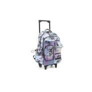MOCHILA HOLOGRAM CARRO 18" BLOCKCORE PURPLE CHIMOLA