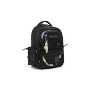 MOCHILA PUFFY AND SHINY ESPALDA 17" CHIMOLA BLACK