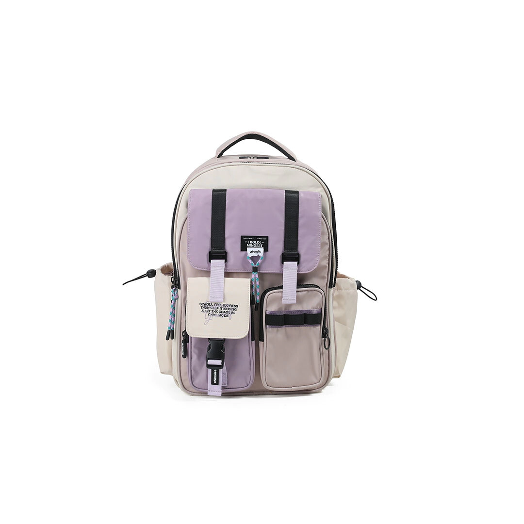MOCHILA BOLD COLORBLOCK ESPALDA 17" CHIMOLA NUDE