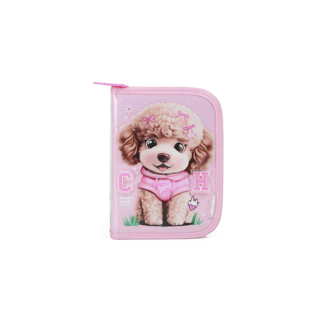 CARTUCHERA RIGIDA POODLE CHIMOLA