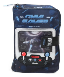CARTUCHERA GAMER CHIMOLA NAVE BLUE