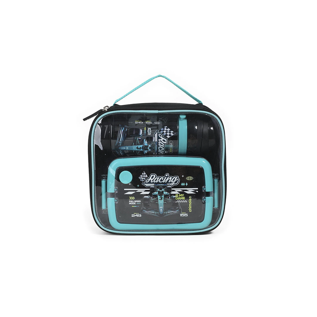 LUNCH BOX SET RACING CAR CHIMOLA