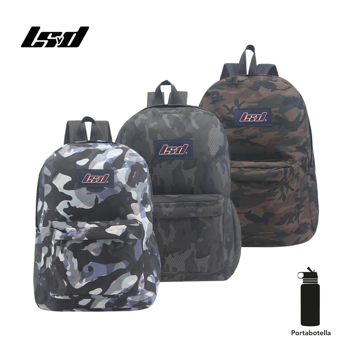 MOCHILA LSYD URBANA 17" PRINT CAMUFLADA