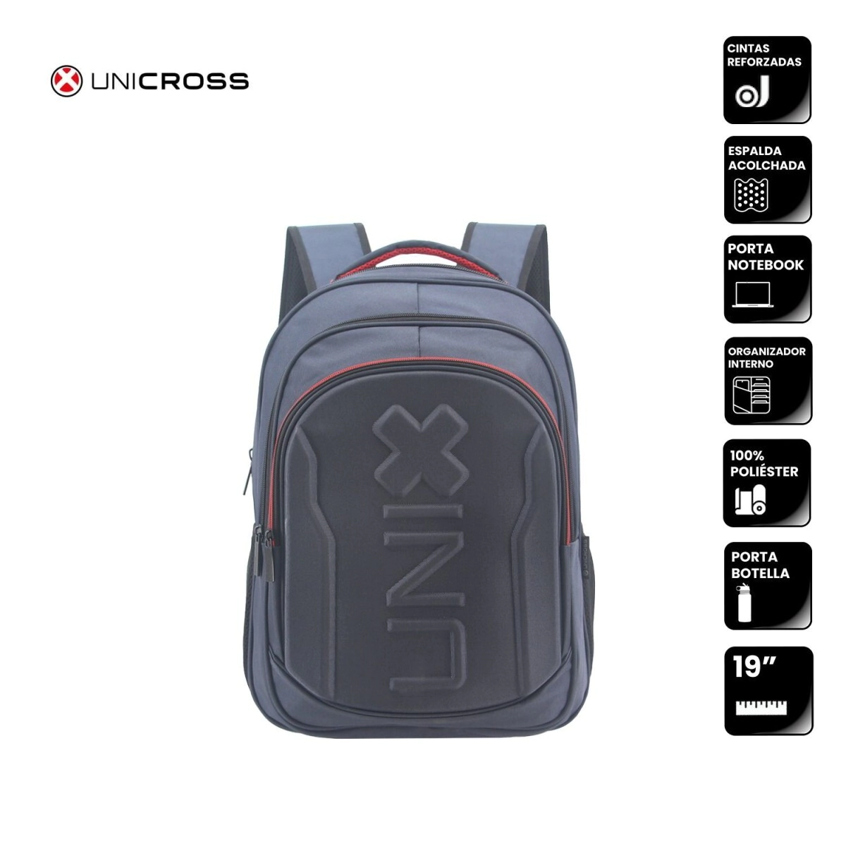 MOCHILA UNICROSS PORTANOTEBOOK 19"