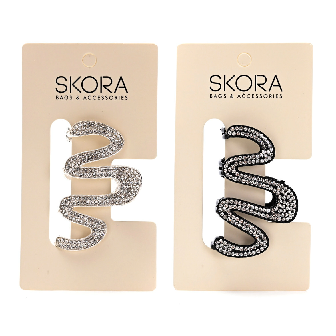 BROCHE ONDA STRASS 5CM SKORA