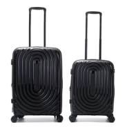 SET VALIJAS WANDERLUST URBAN HARD PP NEGRA 24