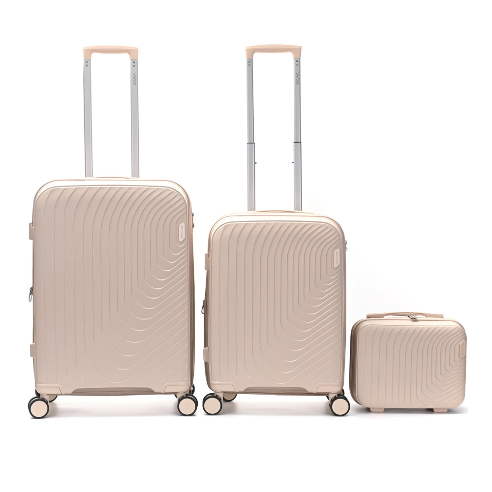 SET VALIJAS SKORA BS AS HARD ABS KHAKI 24", 20" + BEAUTY CASE