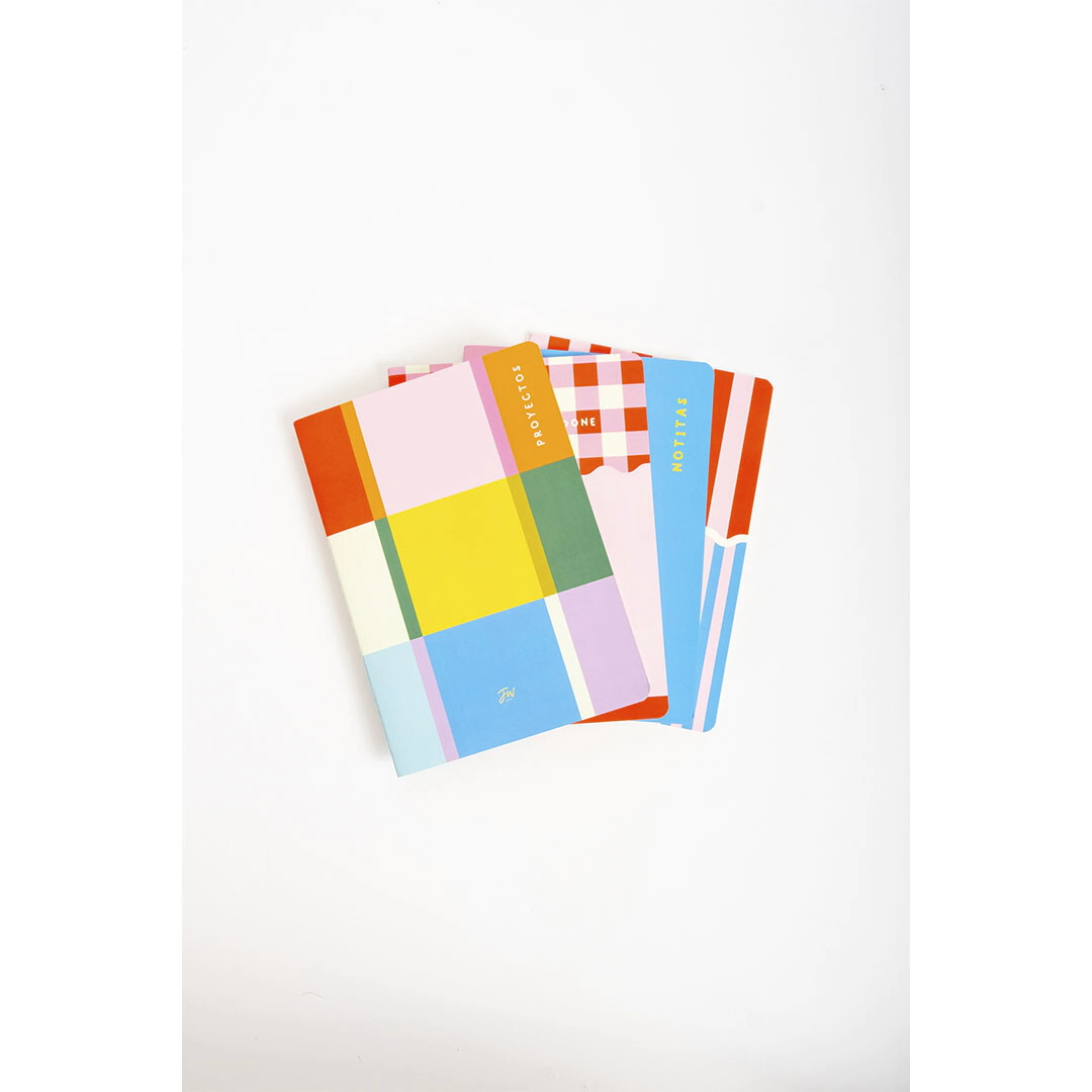 SET DE CUADERNOS FW COLORBLOCK X4