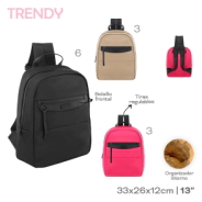 MOCHILA TRENDY FUCSIA