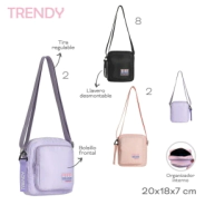 MORRAL TRENDY ROSA