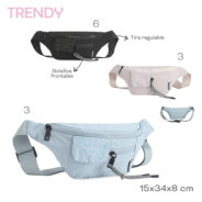 RIÑONERA TRENDY CELESTE