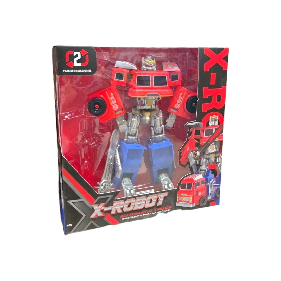 SUPER TRUCK TRANSFORMER ROBOT CAMION EN CAJA 26x26x8 CM