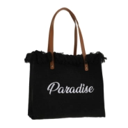 BOLSO DE PLAYA BEACH BAG TRENDY NEGRO