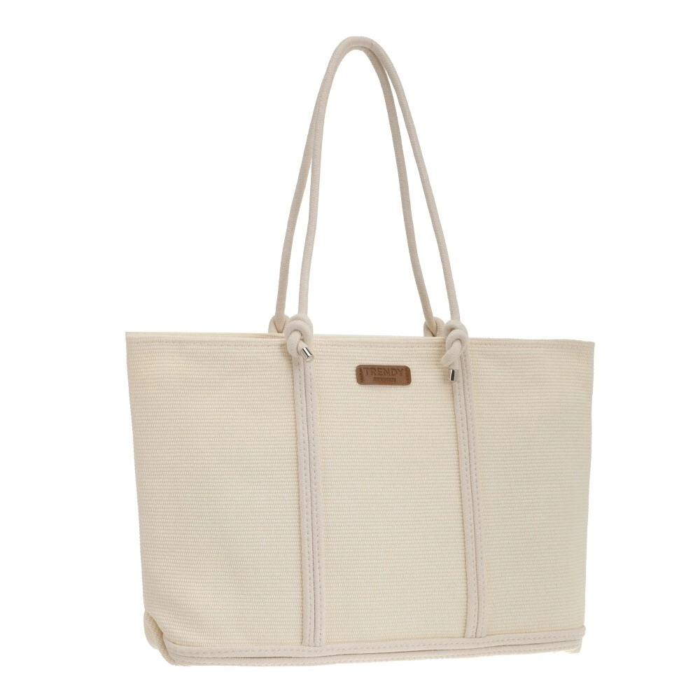 BOLSO DE PLAYA BEACH BAG TRENDY BEIGE