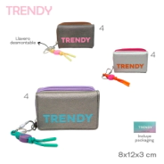 BILLETERA TRENDY GRIS