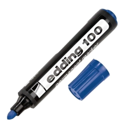 MARCADOR PERMANENTE E-100 EDDING AZUL