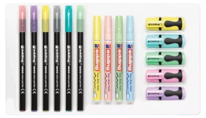 SET X16 DE MARCADORES EDDING PASTEL POWER