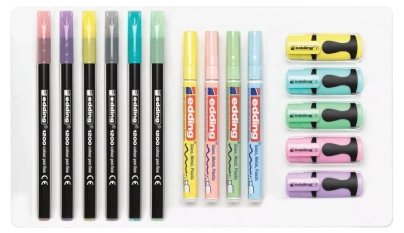 SET X16 DE MARCADORES EDDING PASTEL POWER