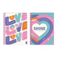 CUADERNO UNIVERSITARIO TAPA DURA 120 HOJAS LOVE SKORA