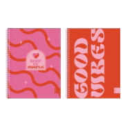CUADERNO UNIVERSITARIO TAPA FLEXIBLE 80 HOJAS GROOVIE SKORA