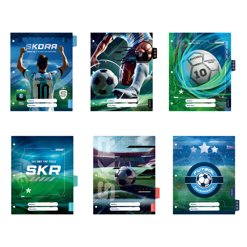 SEPARADORES ESCOLARES N3 X6 UN. FUTBOL SKORA