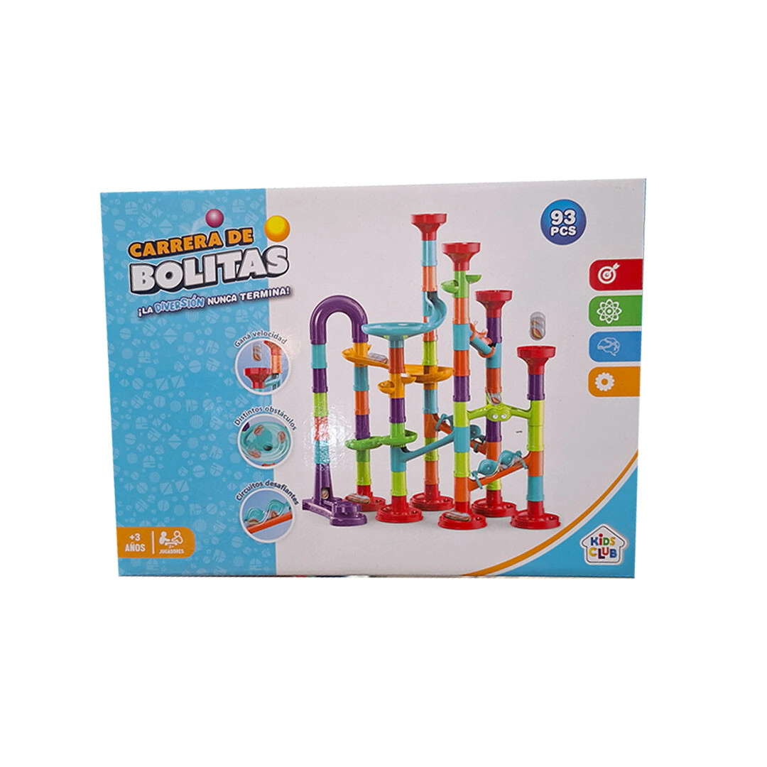 CARRERA DE BOLITAS 93 PIEZAS 28x21x8 CM